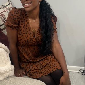 Dalmatian Print Dress